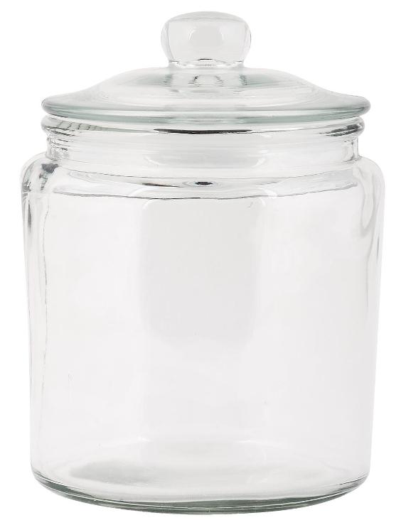 Vorratsglas mit Glasdeckel und Gummiring 900 ml