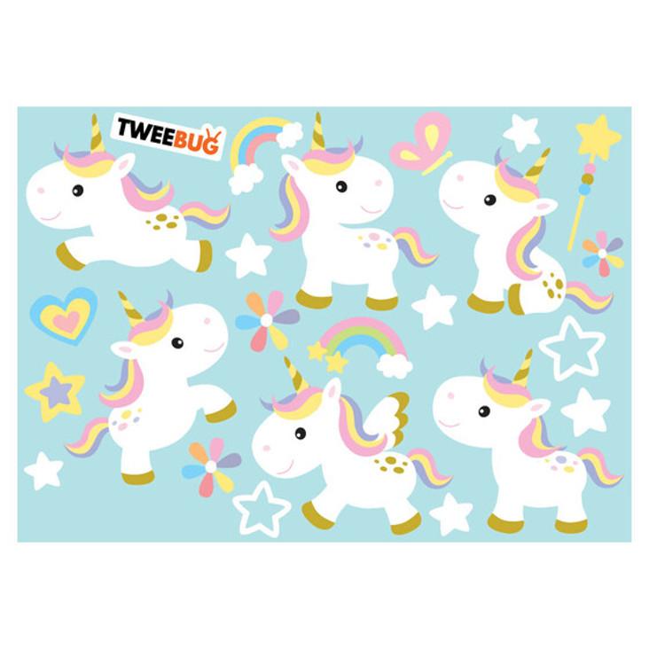 Tweebug wassefester Sticker Einhorn
