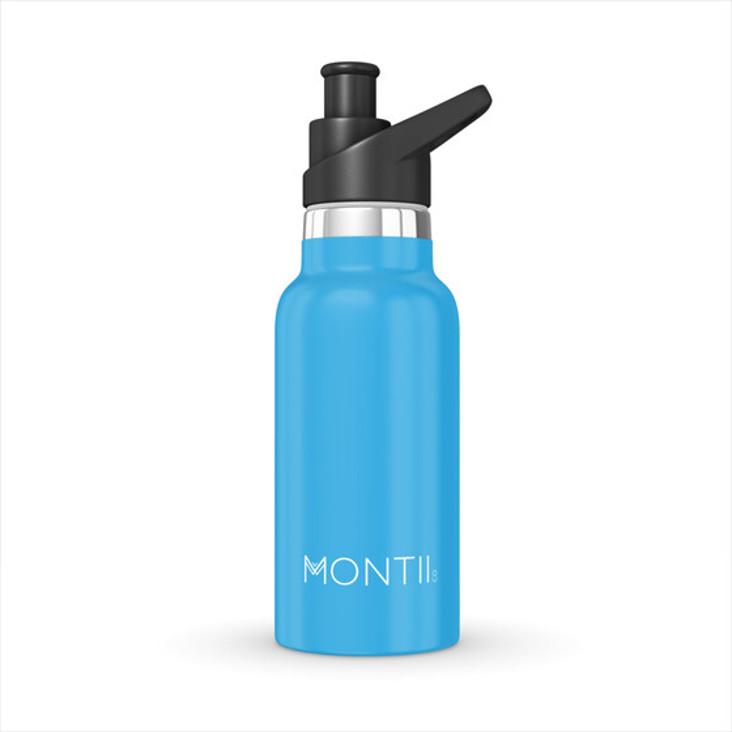 MontiiCo Isolierflasche mit Sport-Trinkverschluss blau