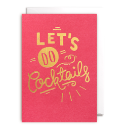 Grusskarte let`s do cocktails mit Umschlag