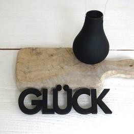 Holzwort GLÜCK diverse Farben