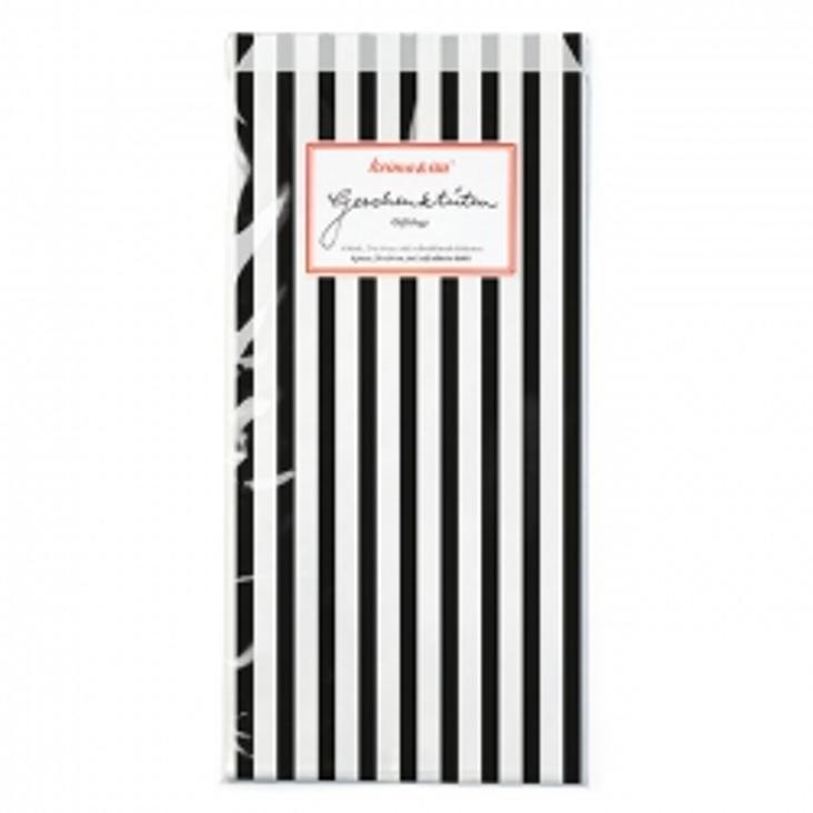 Papiertüten Gestreift Schwarz