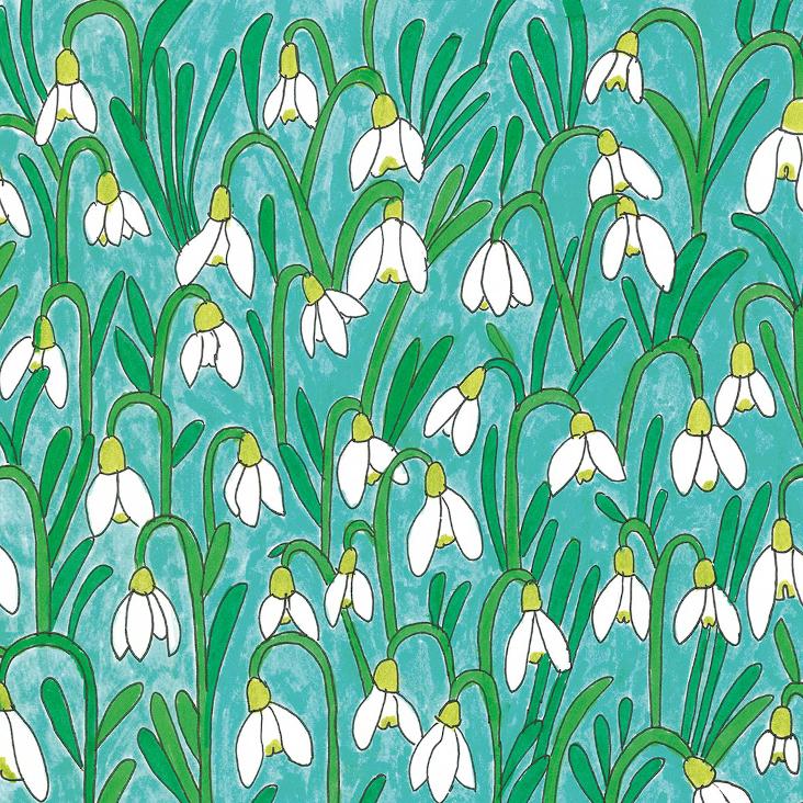 Servietten Snowdrops