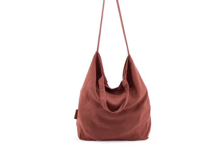 Shopper Leinen-Stoff Brick Red