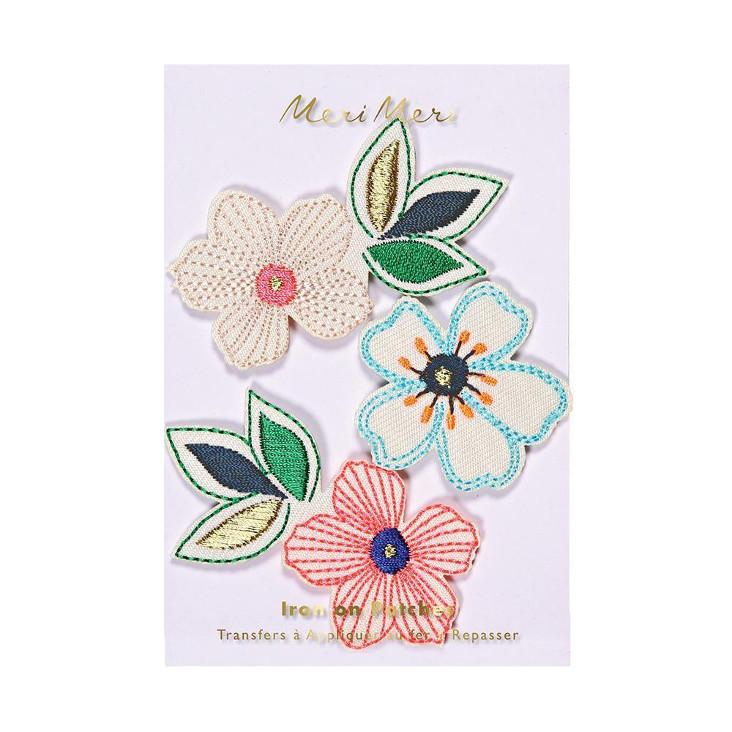 Aufbügelpatch Blumen von Meri Meri