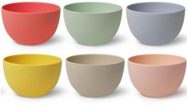 Bambus Schalen Pastell Gross einzeln