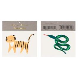 Tattoo Tiger und Schlange