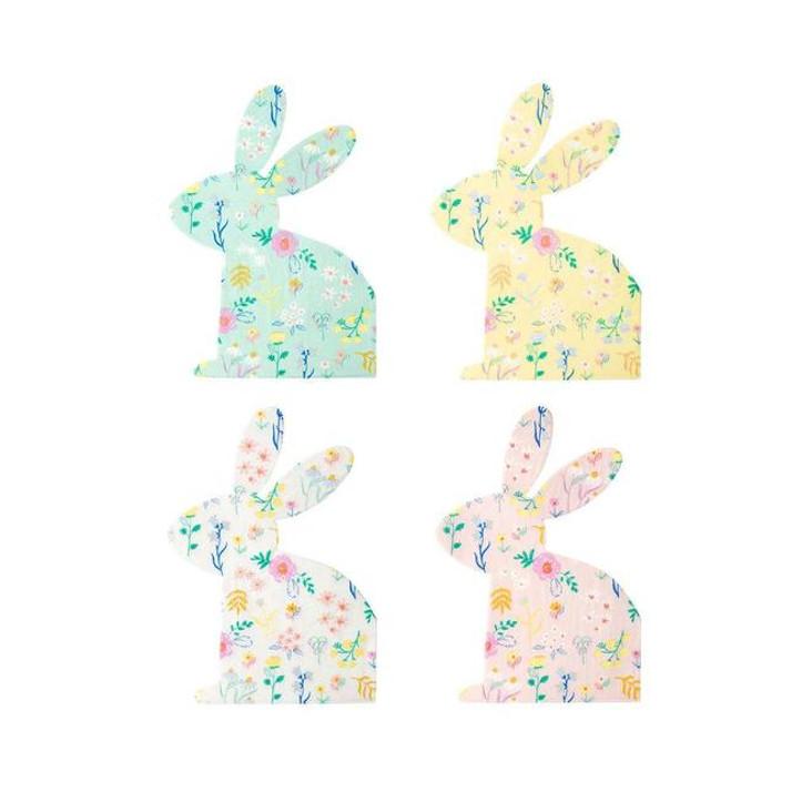 Servietten Wild Flowers Hase