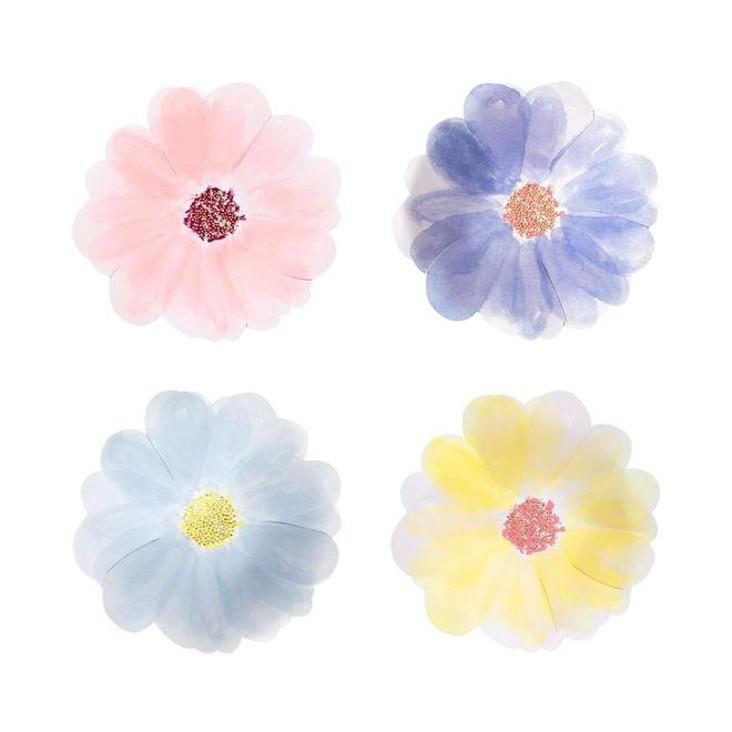 Partyteller Flowers Pastell von Meri Meri