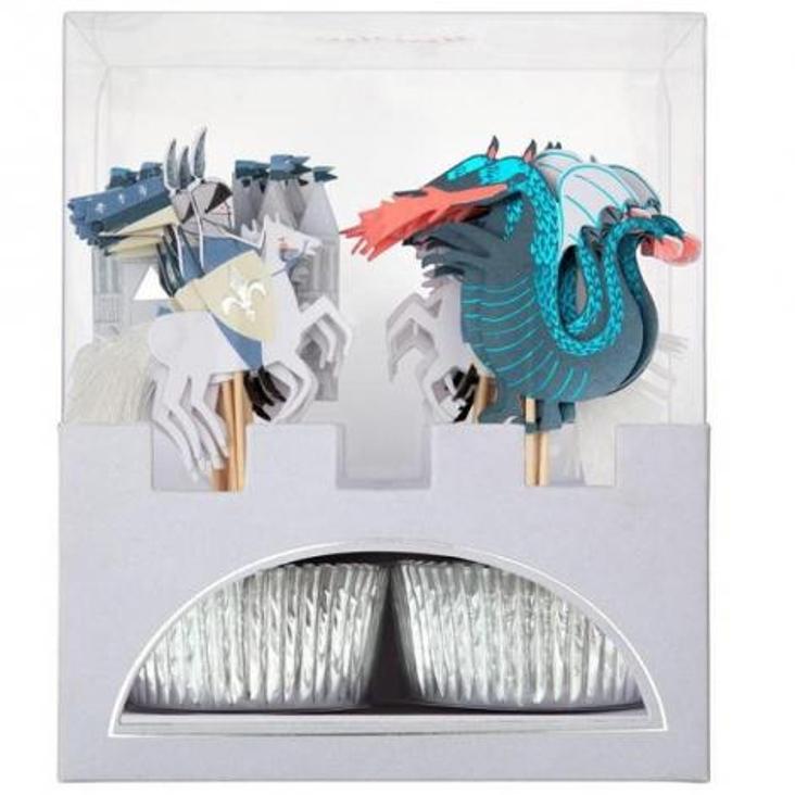 Dragon Knight Cupcake Deko Kit von Meri Meri