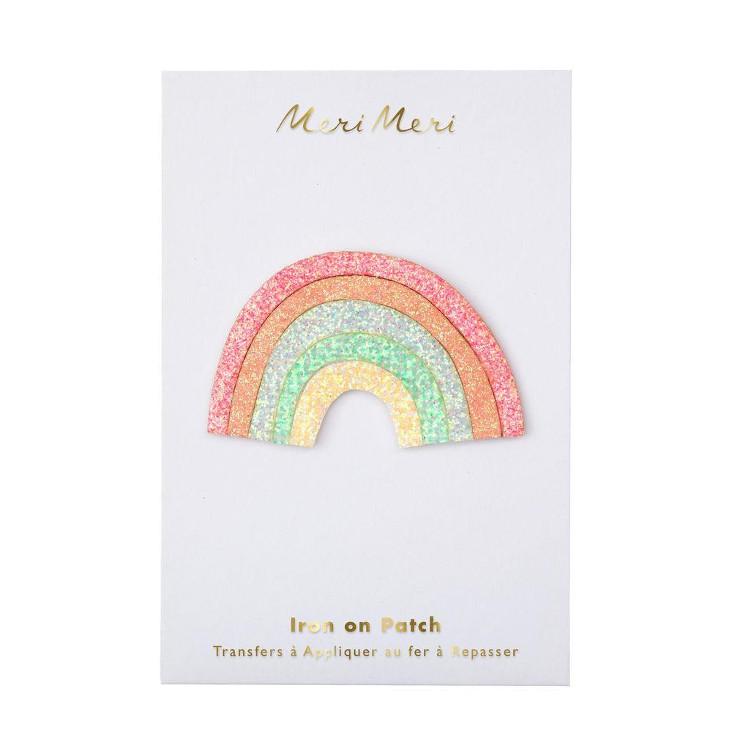Glitter Regenbogen Patch Meri Meri