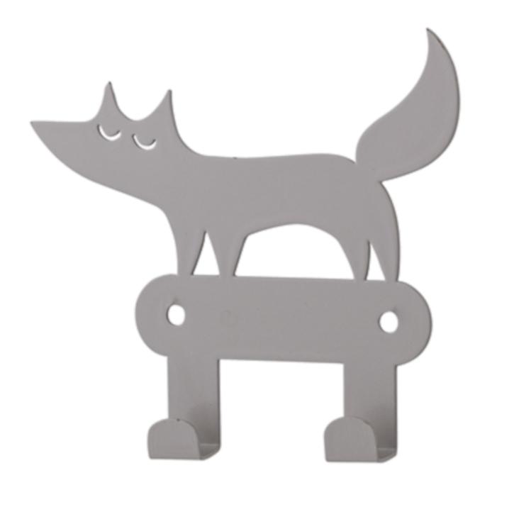 Wandhaken Fuchs Grau