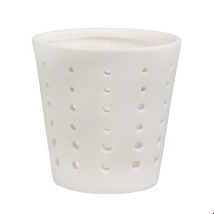 Teelichthalter Keramik Dots