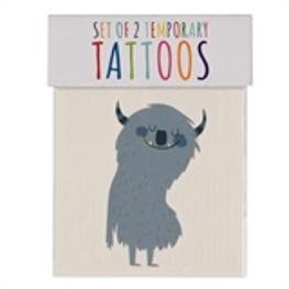 Tattoo Monster und Drache, 2er Set
