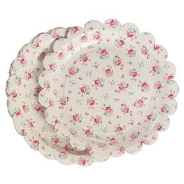 Papierteller la petite rose