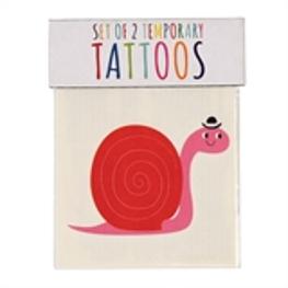 Tattoo Schnecke und Biene, 2er Set