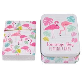 Spielkarten in Dose Flamingos
