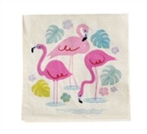 Papierservietten Flamingo