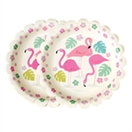 Papierteller Flamingo