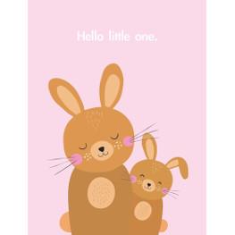 `Hello little one` Karte mit Umschlag