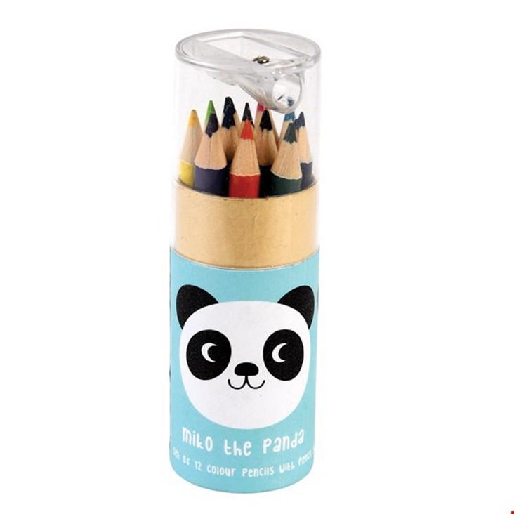 Farbstifte Set mit Spitzer Panda