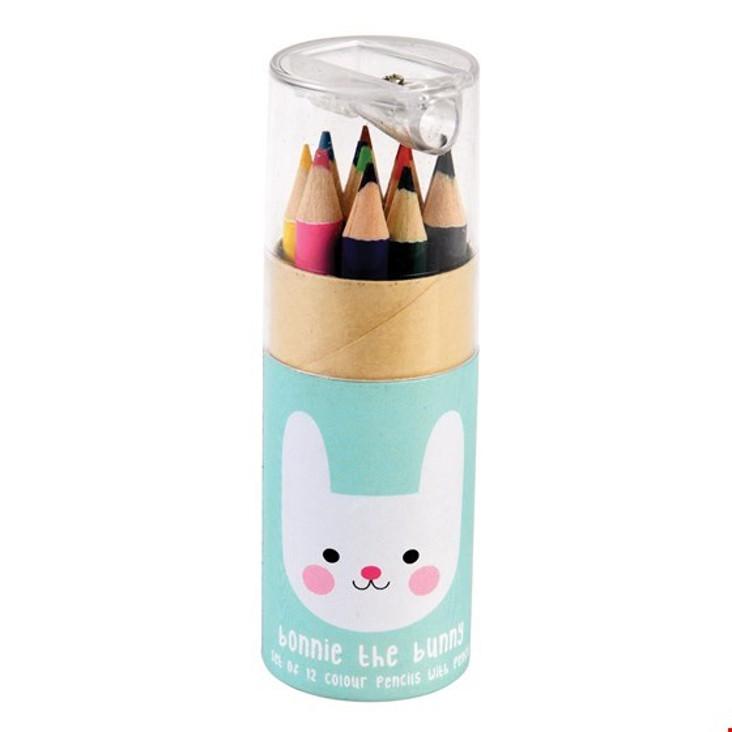 Farbstifte Set mit Spitzer Hase