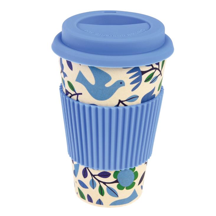 Bambusfaser Coffee to go Becher Tauben
