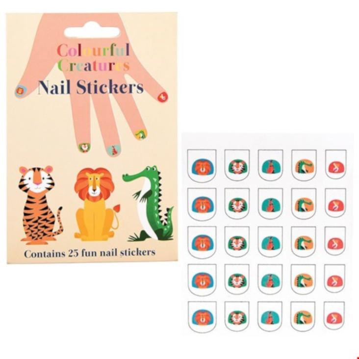 Fingernagel-Sticker Colorful Creatures