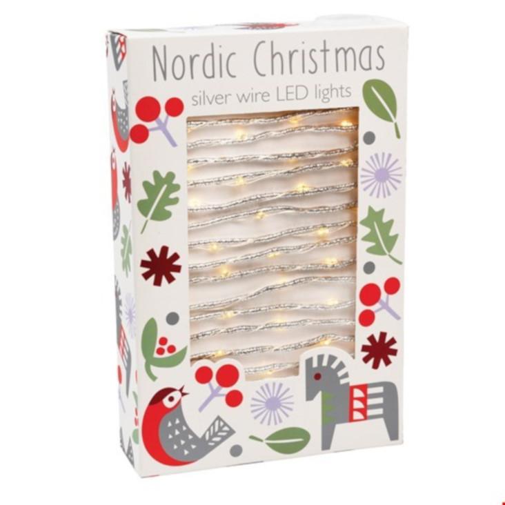 LED WEIHNACHTSLICHTERKETTE Silber
