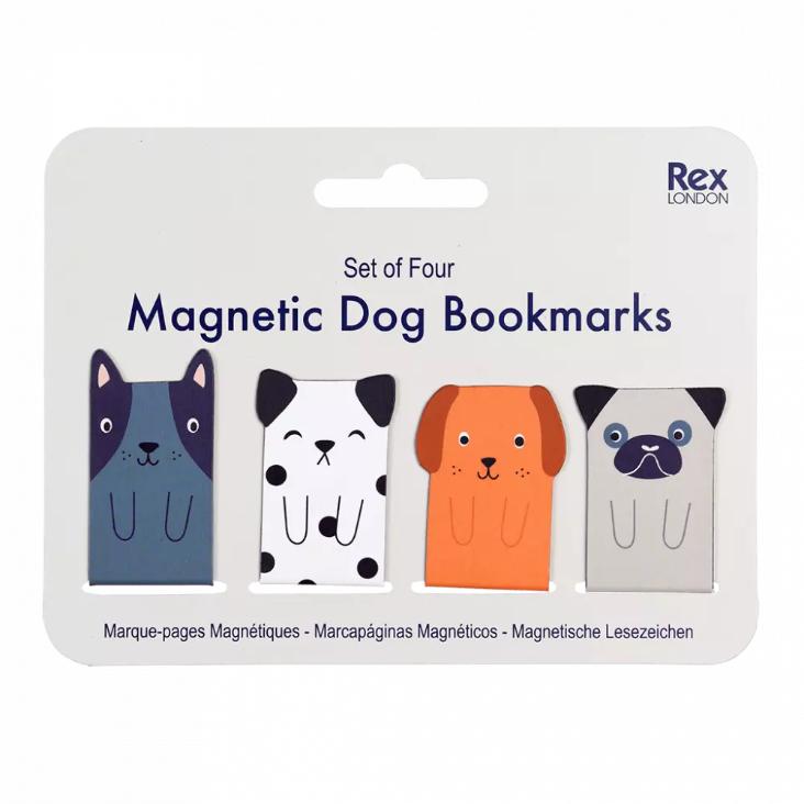 Magnetische Lesezeichen Hunde 4-Er Set