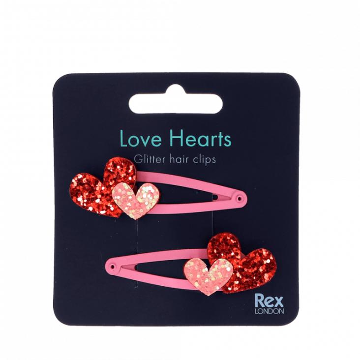 Haarclips - Love Hearts