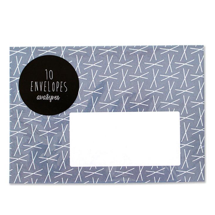 Briefumschläge Mint Set mit 10 Umschlägen