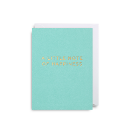 Mini Grusskarte happiness mit Umschlag