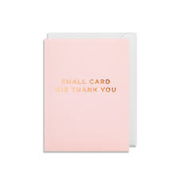 Mini Grusskarte small card big thank you