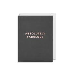 Mini Grusskarte absolutely fabulous