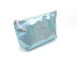 Necessaire metallic aqua