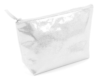 Necessaire metallic silber