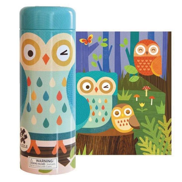 Puzzle Spardose Eulen 64 Teile