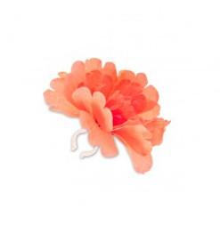 Blume mit Clip, tangerine leuchtorange