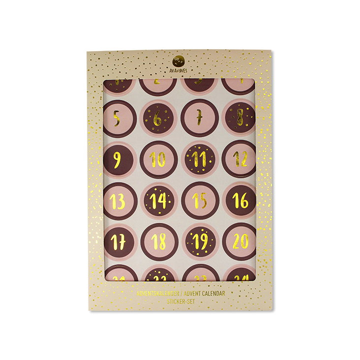 Kleber Adventskalender Rose Aubergine