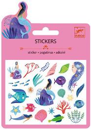 Mini-Sticker, Aufkleber im Meer