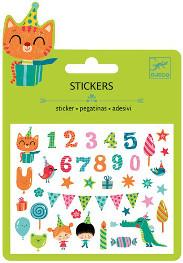 Mini-Sticker, Aufkleber Geburtstag