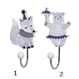 Haken Fuchs und Bär