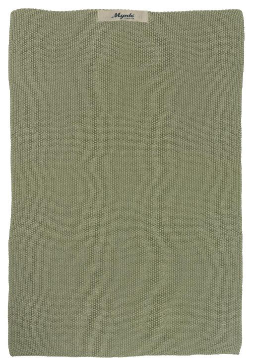 Handtuch Mynte olive gestrickt