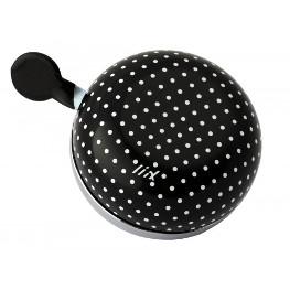 Fahrradklingel Ding Dong XL Bell Polka Dots Black
