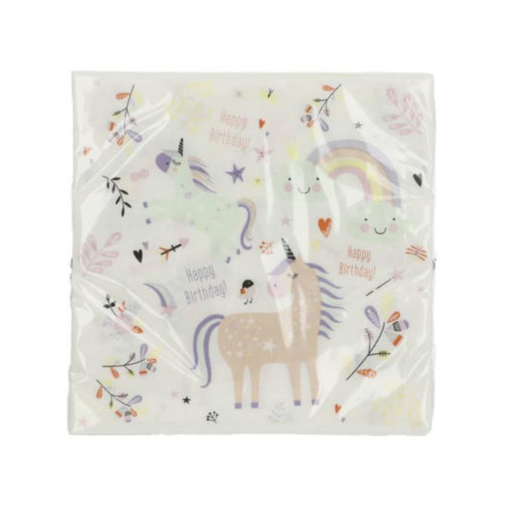 Servietten Unicorns & Rainbows
