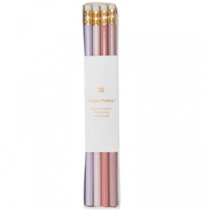 Bleistifte 4er Set Rosa Mix
