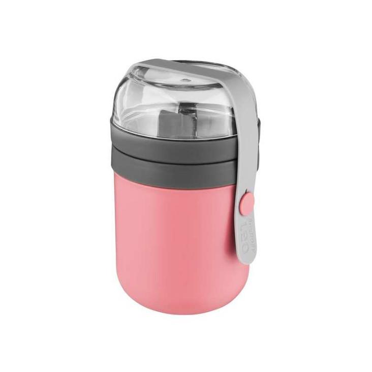 BergHOFF Lunchbox Leo 0.47 l Rosa Grau