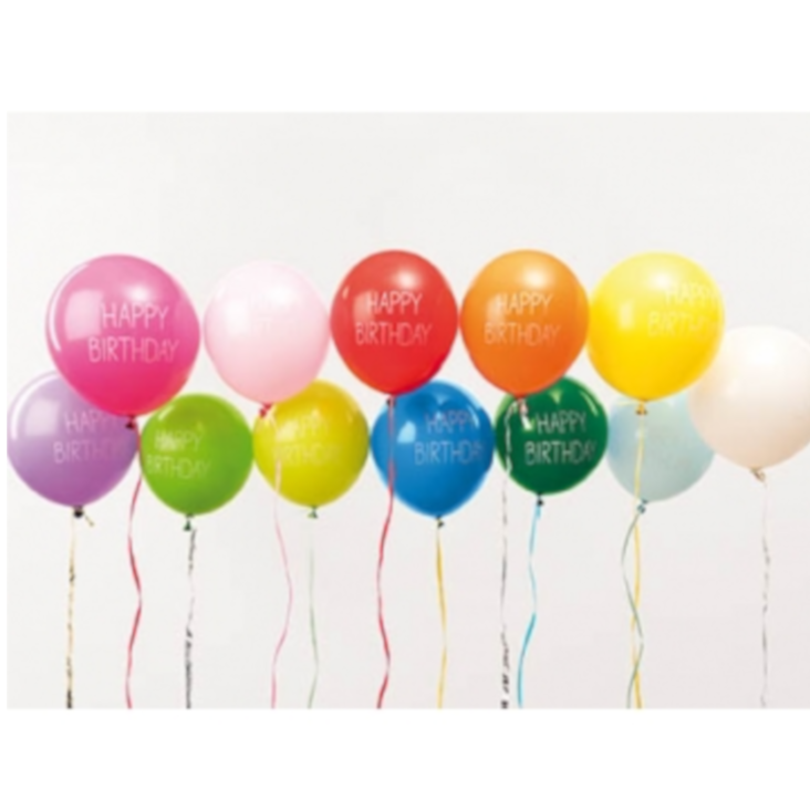 Luftballons Happy Birthday bedruckt
