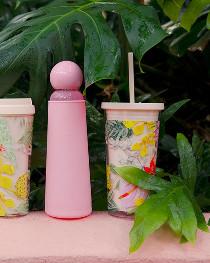 Becher to go mit Strohhalm Paradiso